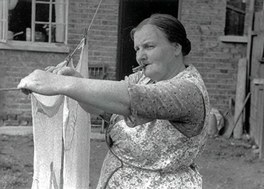 Hanging out washing